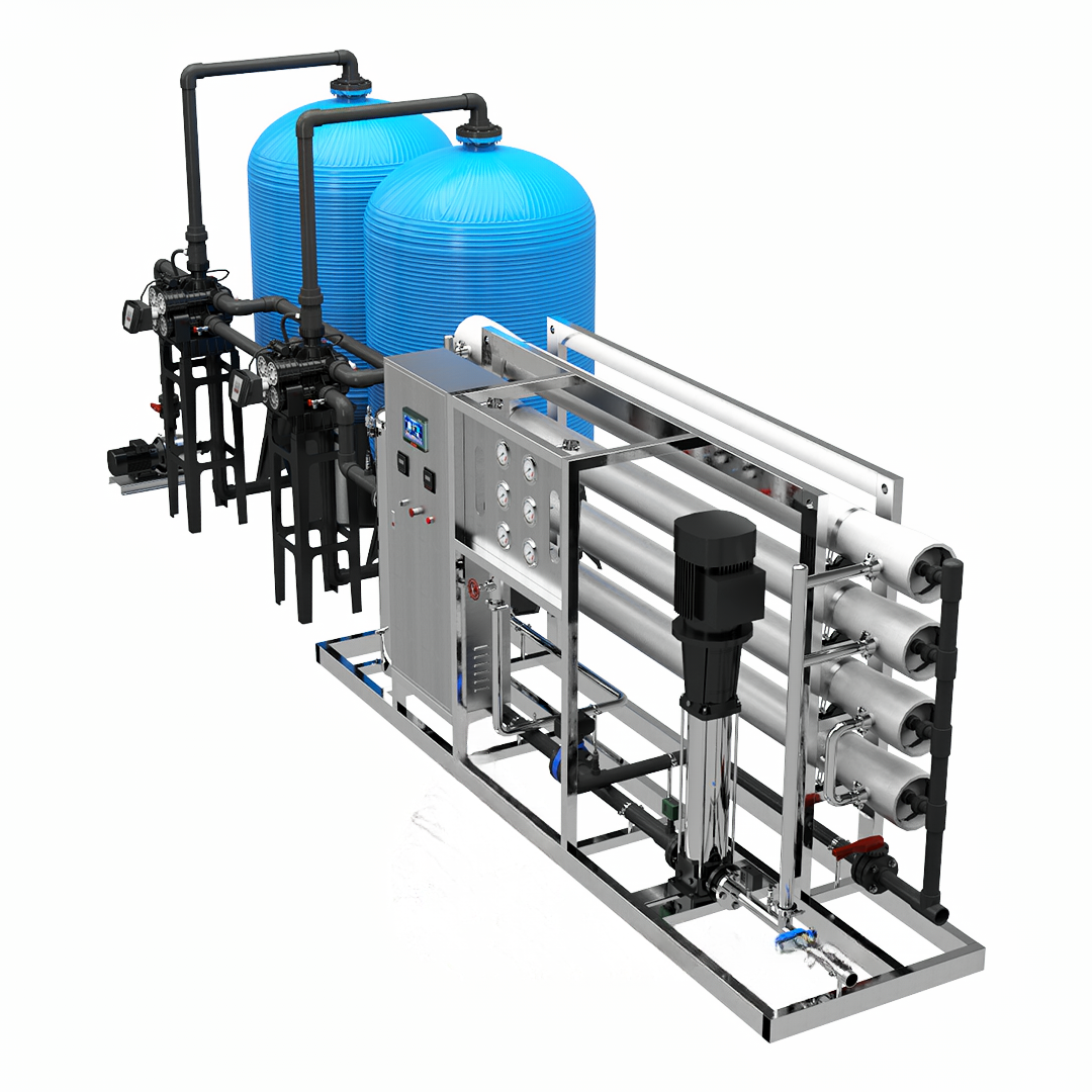 12m³ Per Hour Industrial Reverse Osmosis System For Food, Beverage Industry Commercial RO System